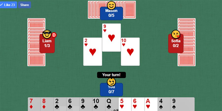 play online card games spades